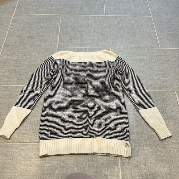 Ann Taylor LOFT Boatneck Sweater in Stripe - Picture 3 of 4